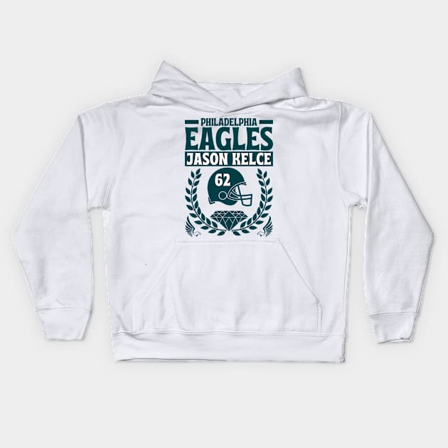 Philadelphia Eagles Jason Kelce 62 Edition 2 Kids Hoodie by Astronaut.co